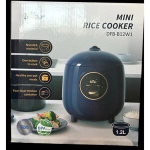 Bear Mini Rice Cooker – Model DFB-B12W1 (Blue) – 1.2L Capacity